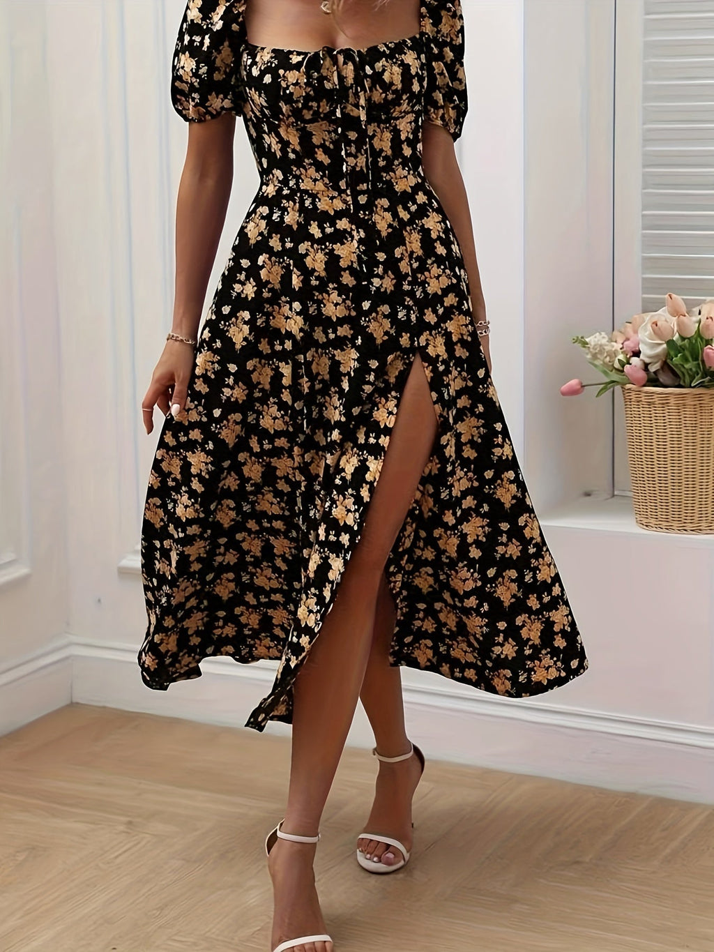 La Scintilla | Abito Elegante Floreale Chloé
