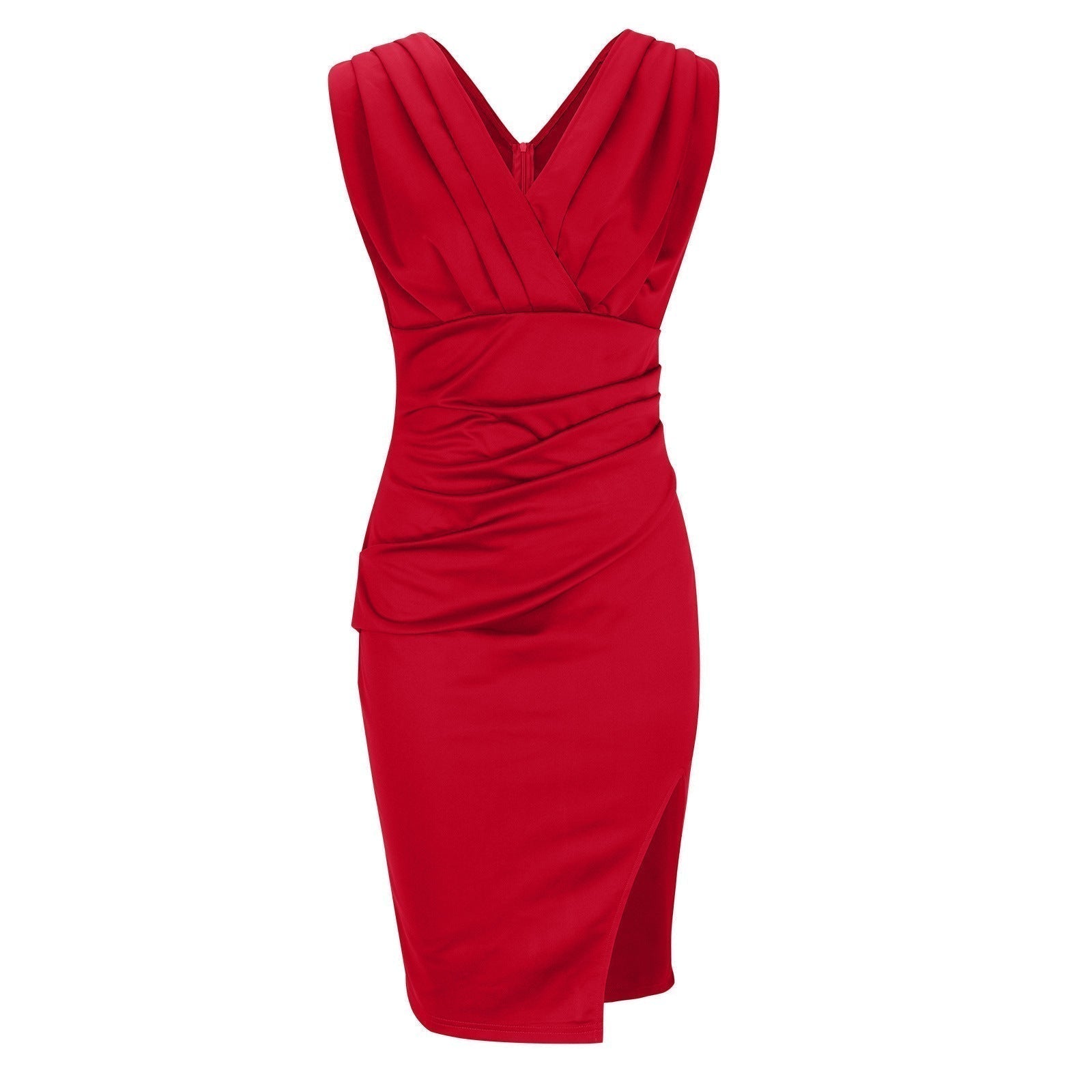 Maud™ | Elegante Vestito con Scollatura a V e Spacco