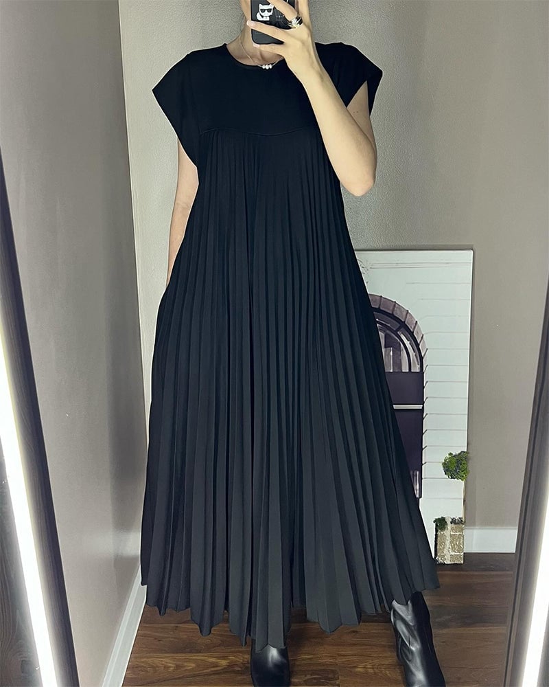 Monroe | Vestido Plisado Sin Mangas