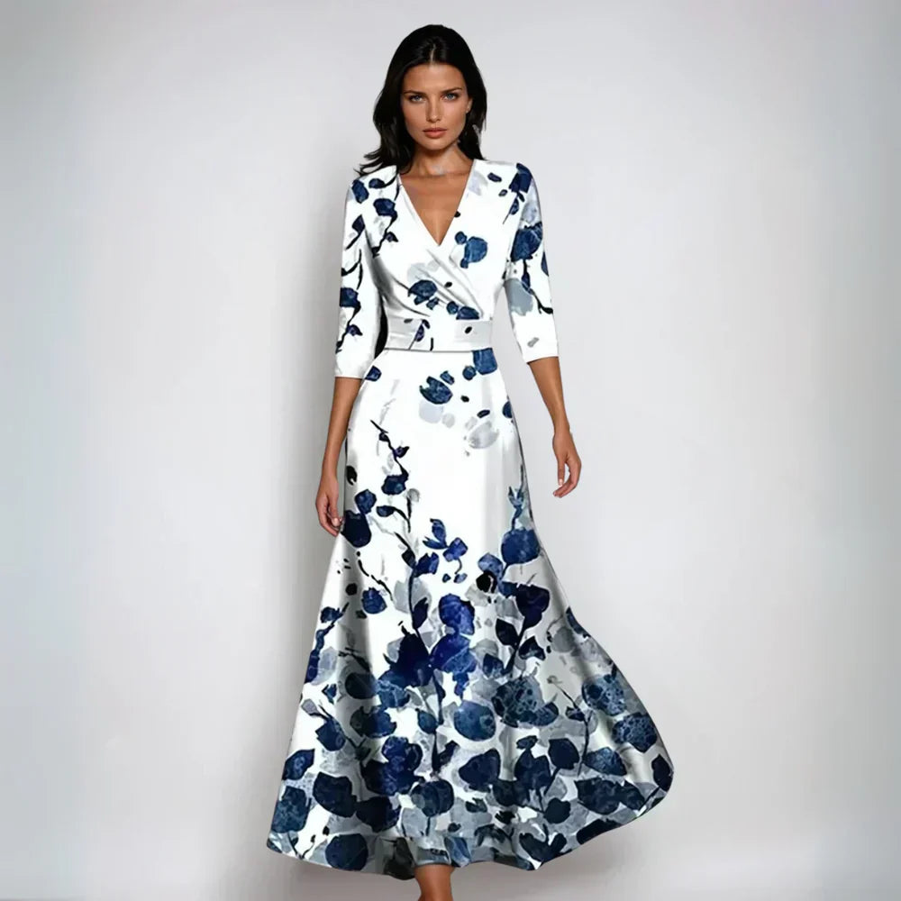 Eliana™ | Elegante Vestito A-Line Floreale