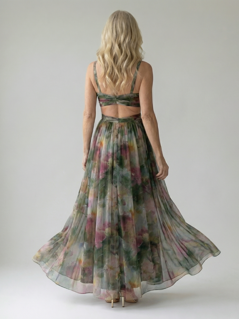 Isel | Abito Maxi Soft Wrap