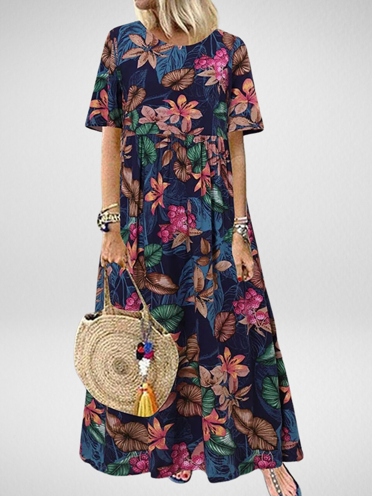Aviva™ | Vestido Maxi Bohemio Floral