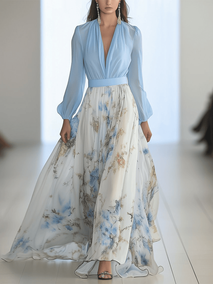 Peniel™ | Elegante Abito Maxi Floreale