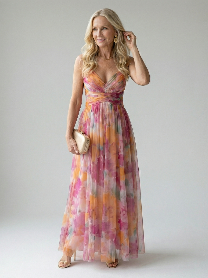 Isel | Abito Maxi Soft Wrap