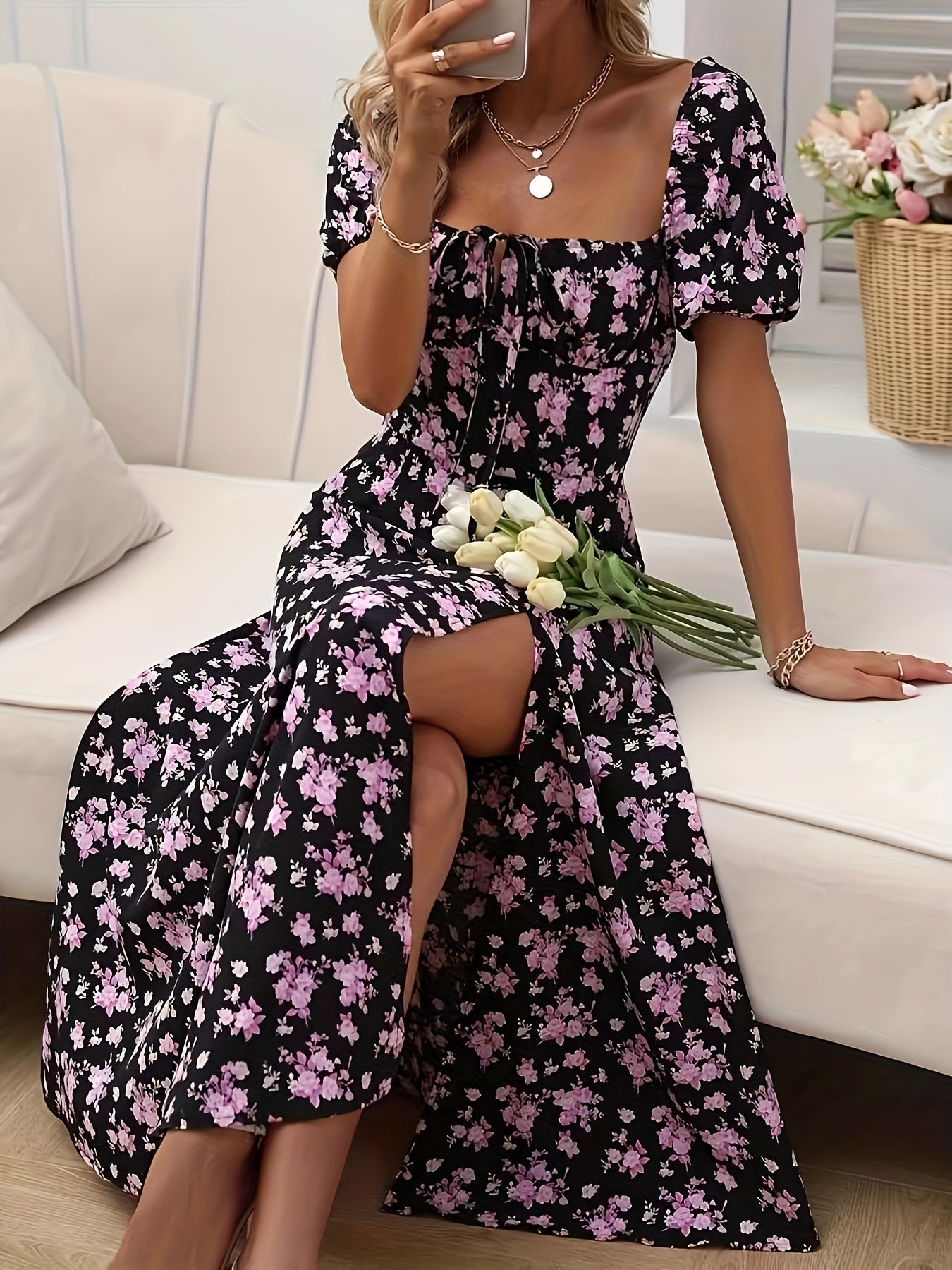 La Scintilla | Vestido Elegante Floral Chloé