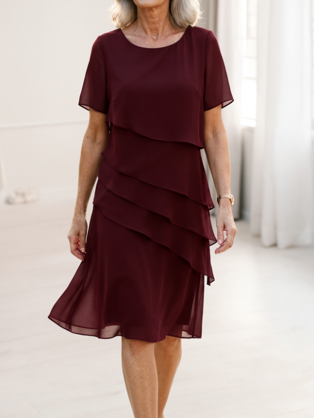 Linda | Abito Elegante con Rouches