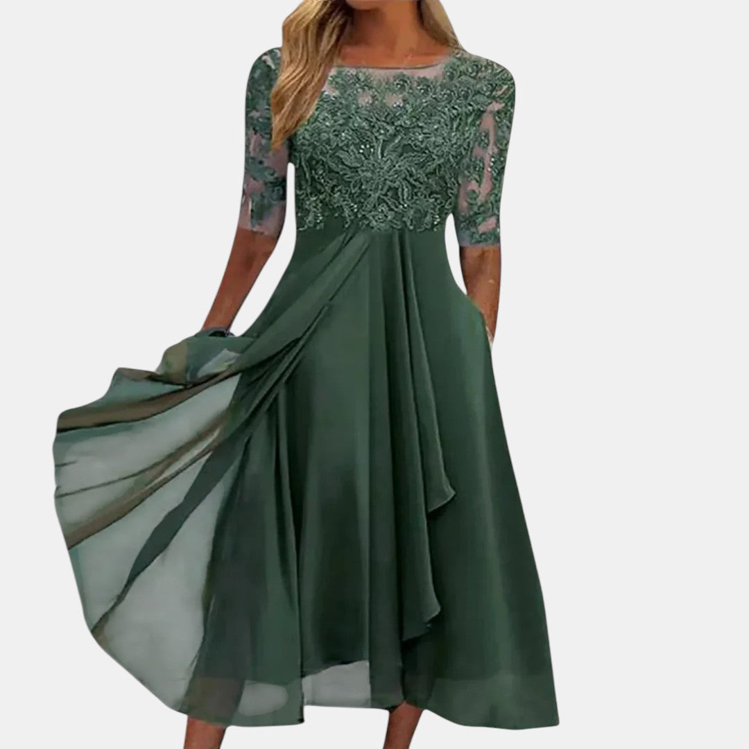 Rhonda™ | Abito Elegante in Pizzo