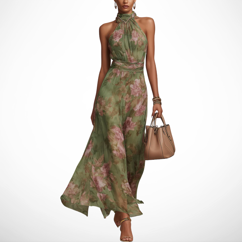 La Scintilla | Abito Lungo Elegante Floreale Élise
