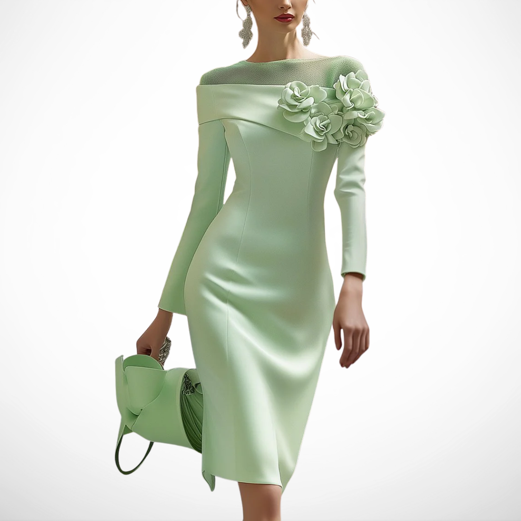 Mar | VESTIDO DE LUJO CON HOMBROS DESCUBIERTOS