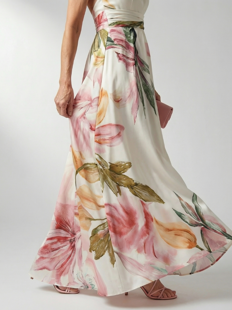 Amiel | Abito Maxi a Fiori Leggero