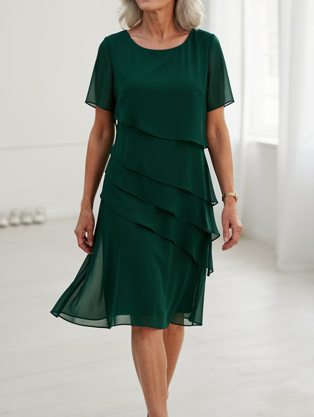 Linda | Abito Elegante con Rouches