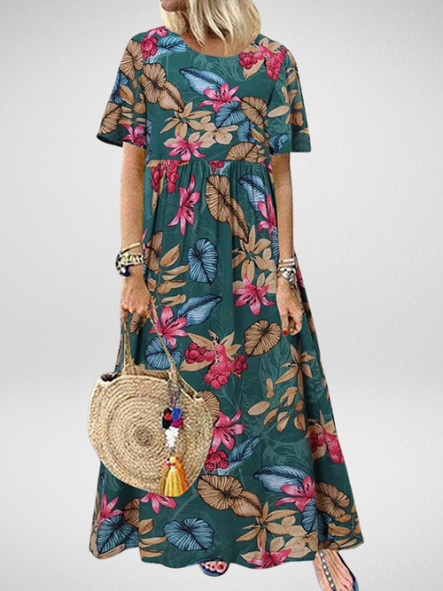 Aviva™ | Vestito Maxi Boho Floreale