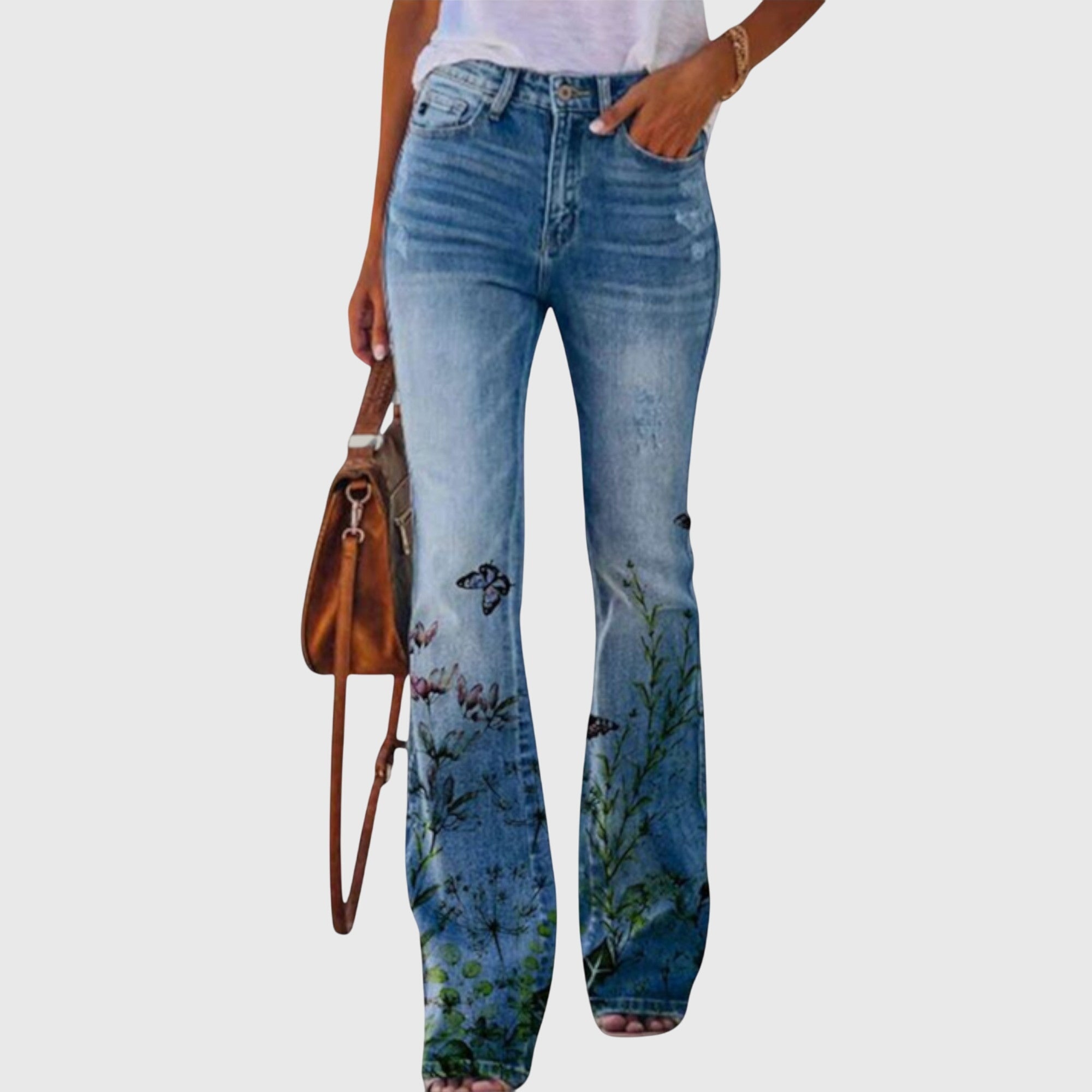 Pantaloni con Fiori