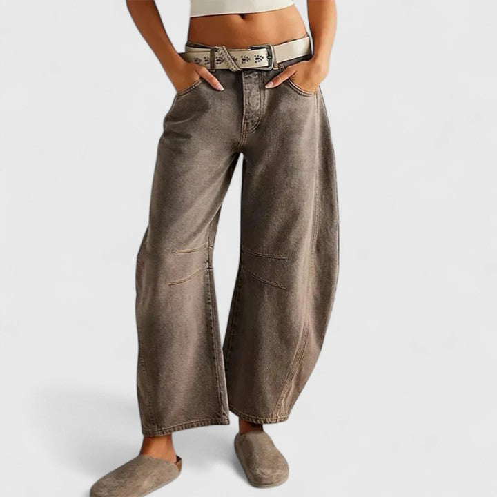 Pioggia | Pantaloni Comodi a Gamba Larga