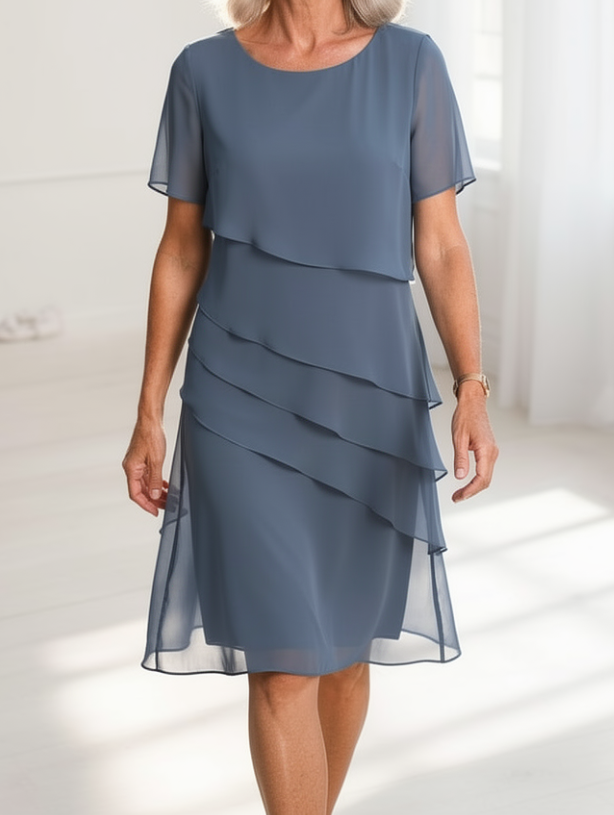 Linda | Abito Elegante con Rouches