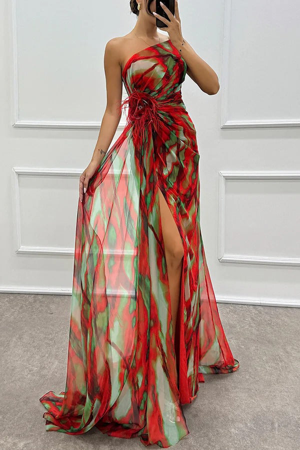 Mia™ | Vestido Drapado Vibrante