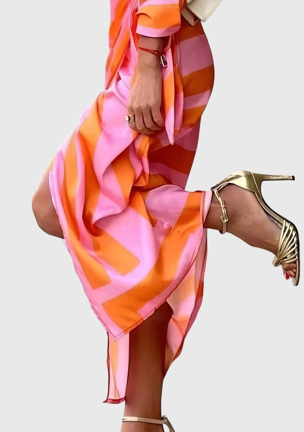 Everly | Vestido Elegante Cruzado con Estampado