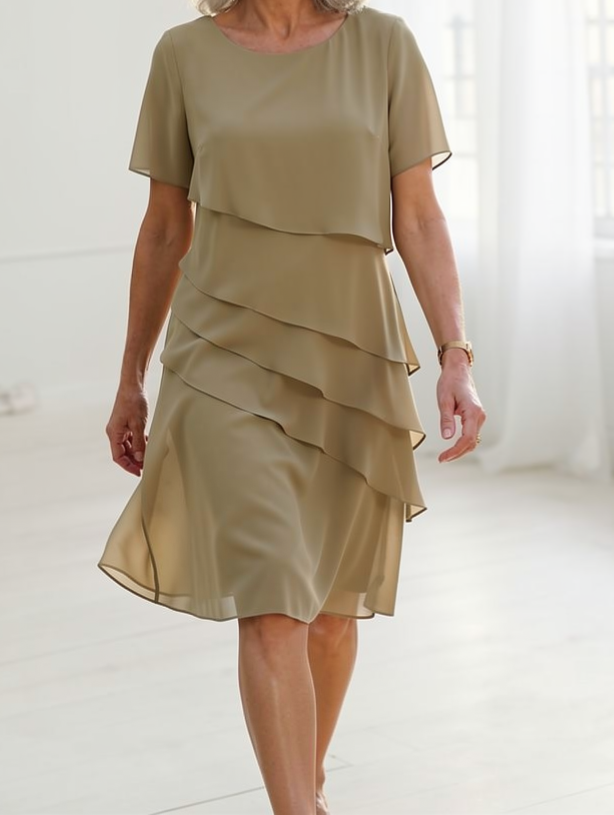 Linda | Abito Elegante con Rouches
