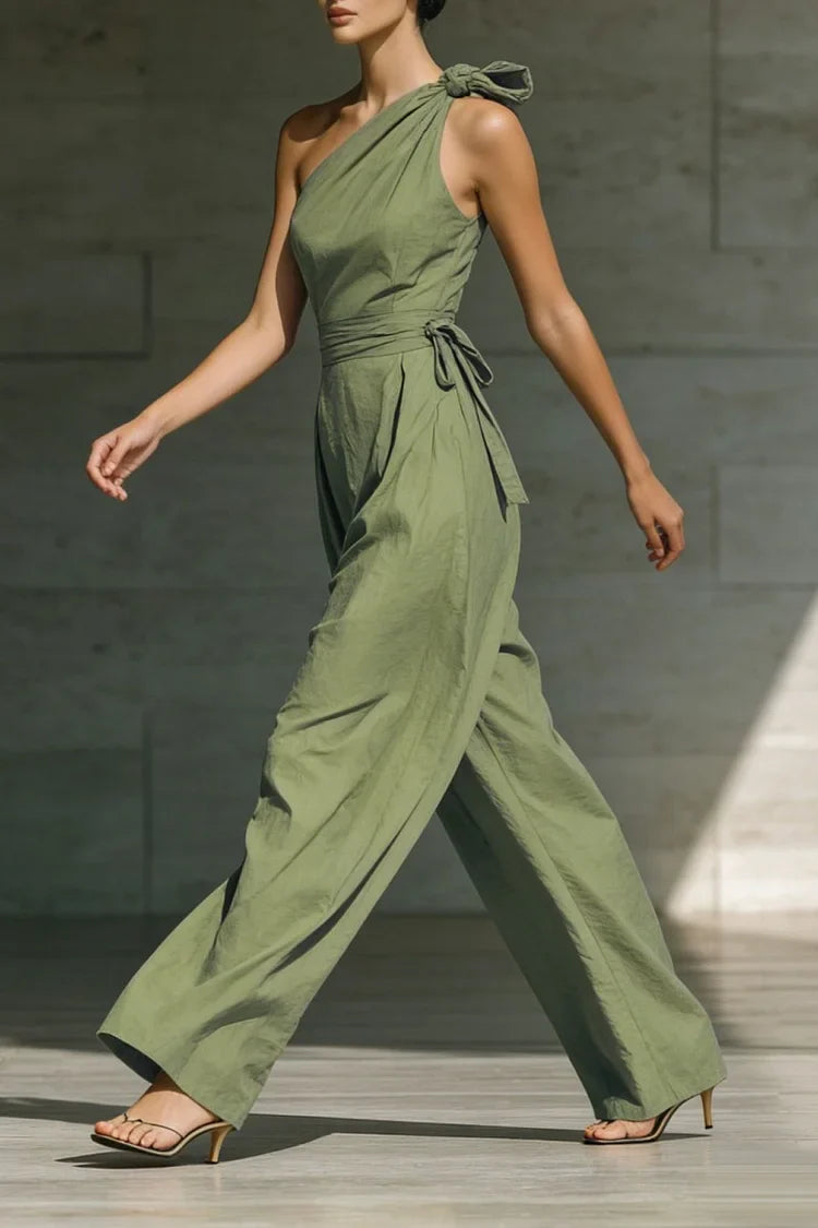 📦📦ULTIMO GIORNO RISPARMIA IL 49% ⏰Elegante Tuta Larga in Lino Off-the-shoulder