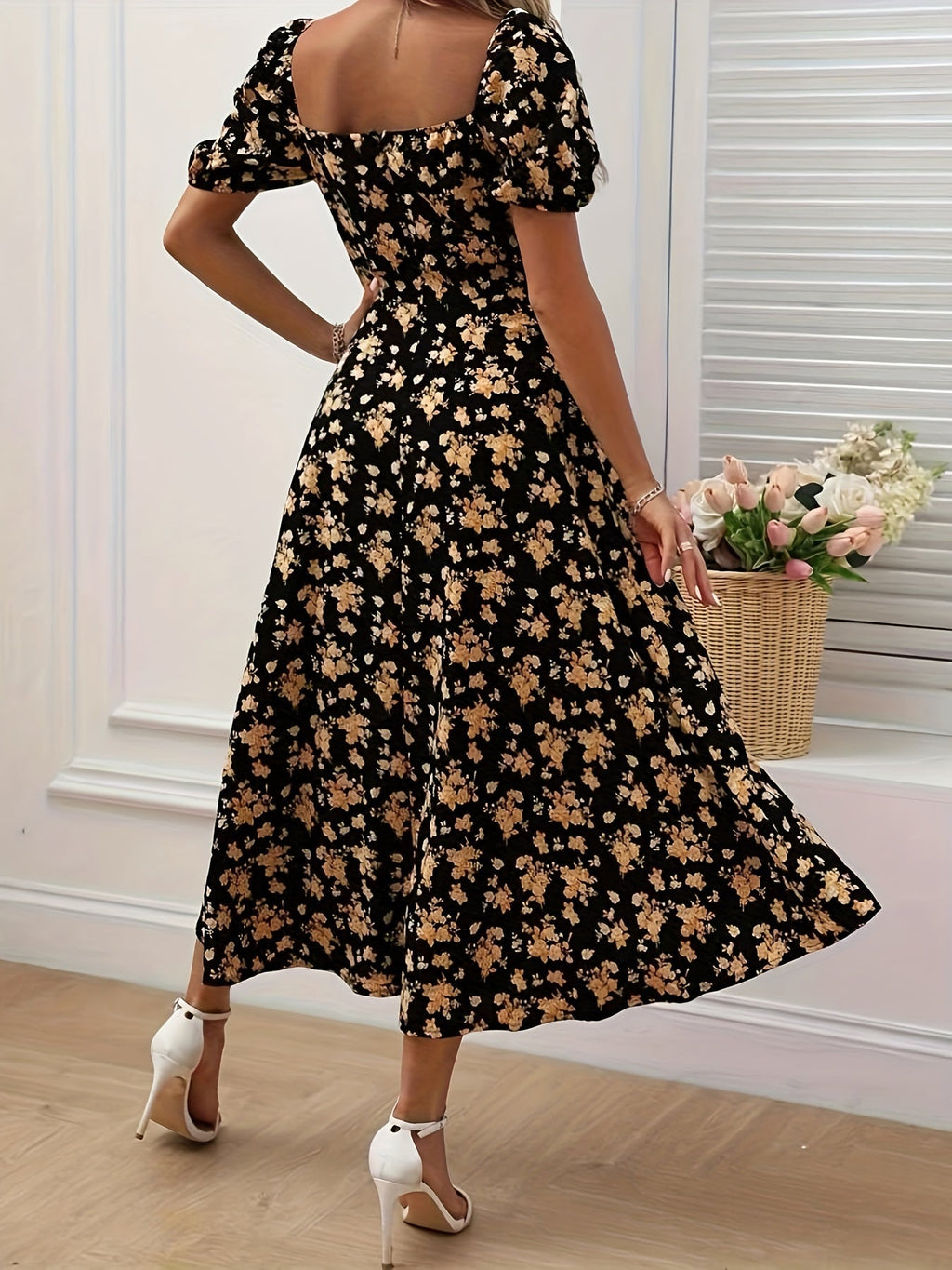 La Scintilla | Abito Elegante Floreale Chloé