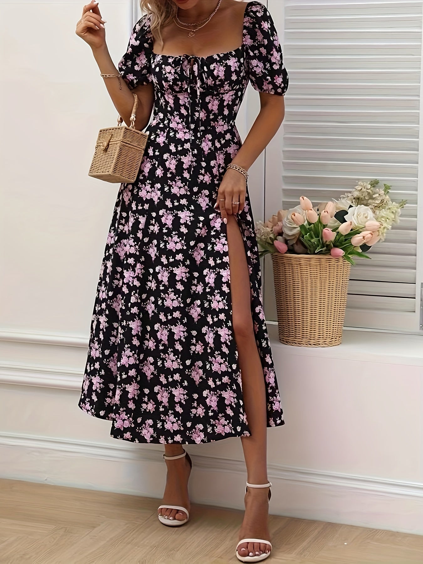 La Scintilla | Abito Elegante Floreale Chloé