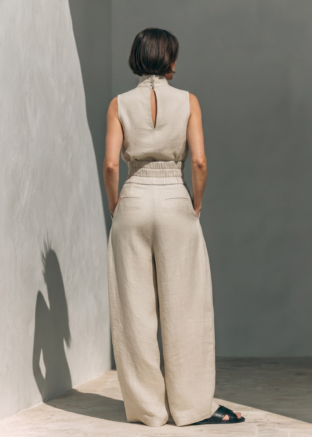 Lowella | Set di Pantaloni e Blusa Senza Maniche