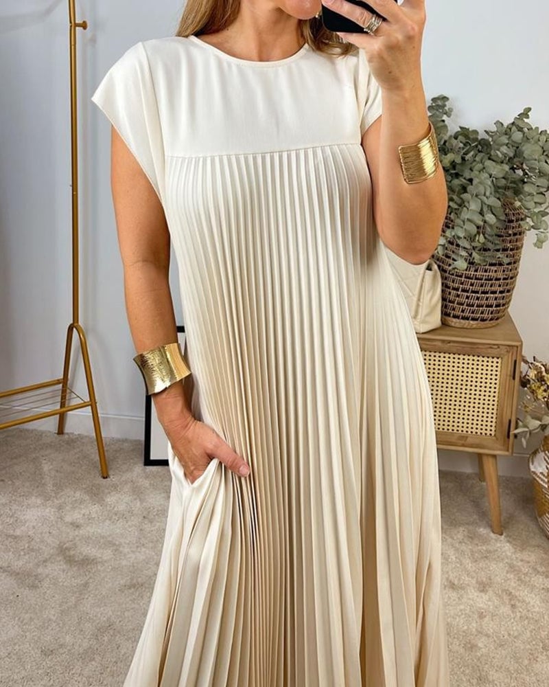 Monroe | Vestido Plisado Sin Mangas