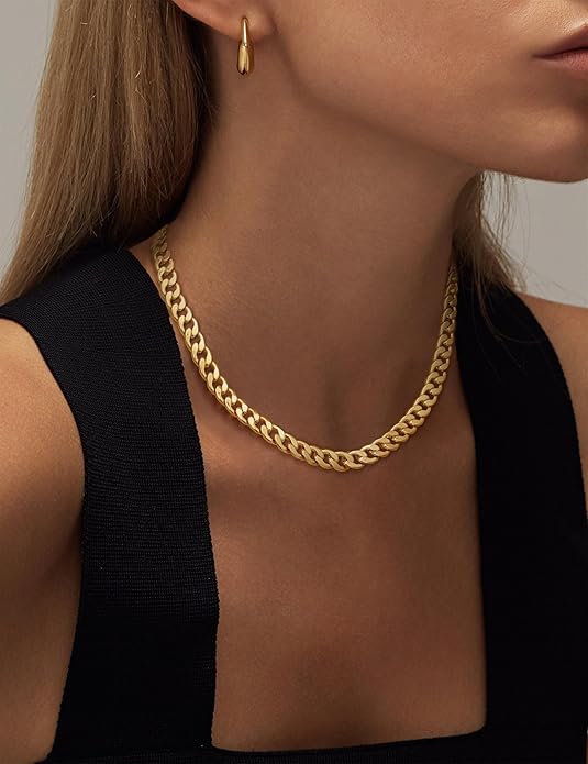 Collar grueso de eslabones cubanos