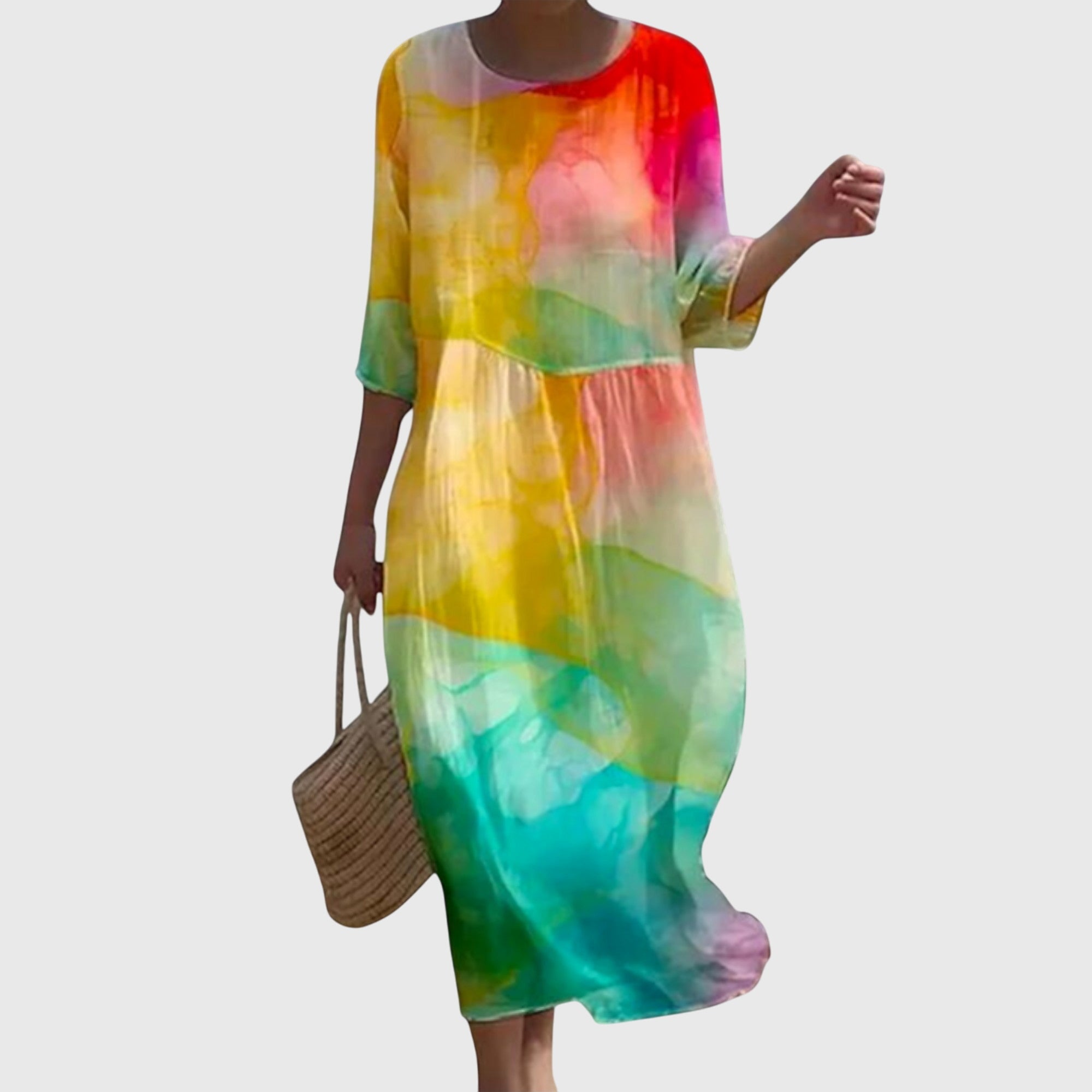 Elena™ | Vestido Maxi Floral Chic