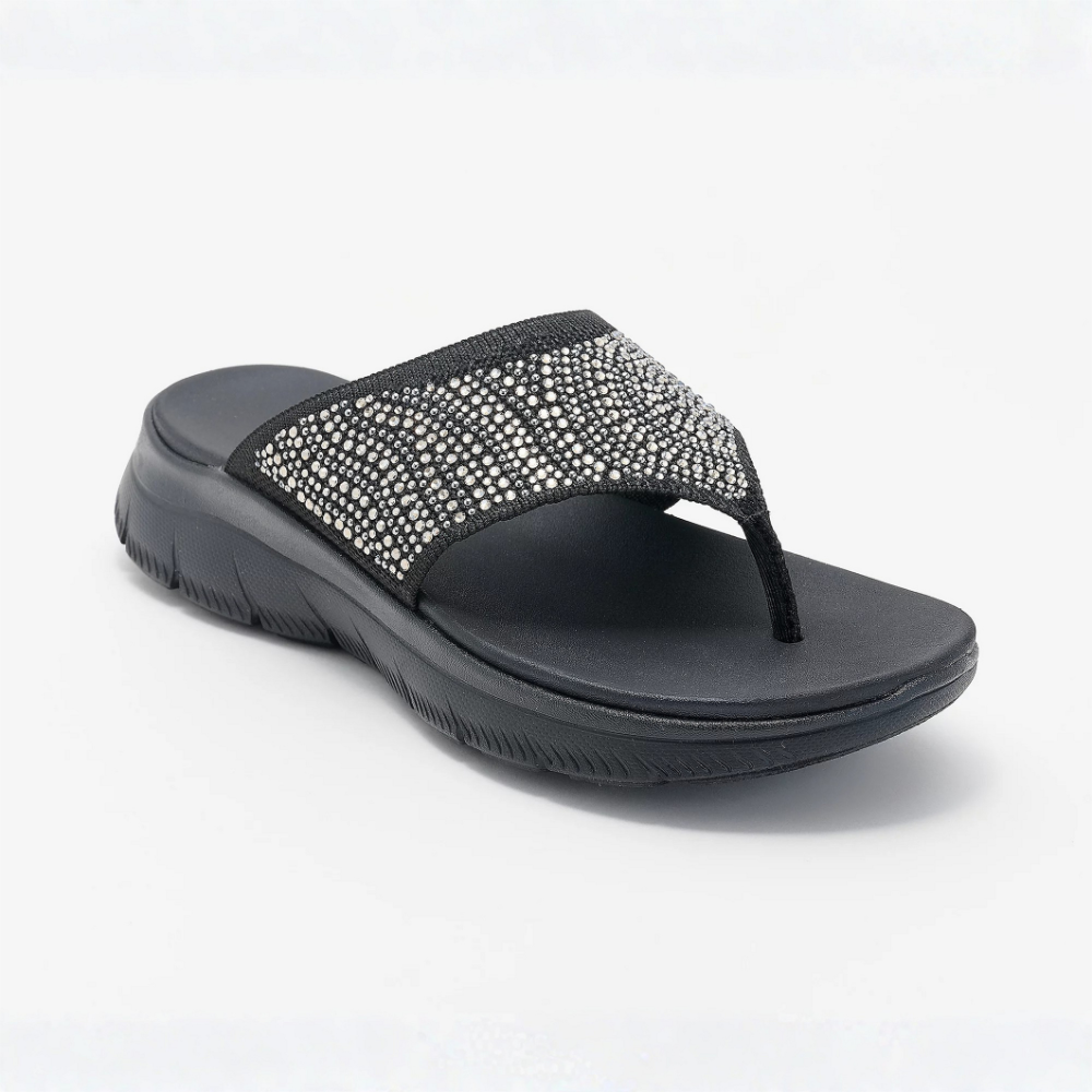 LIORA™ | Sandalias de tiras de malla cristalina, cómodas, para mujer