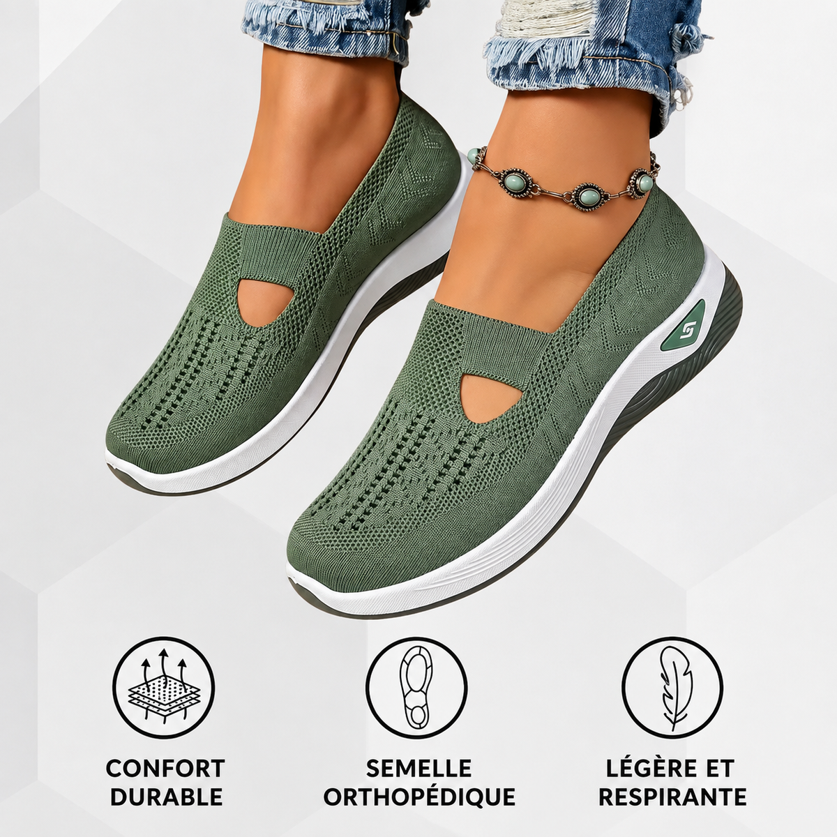 AZELIA™ | Zapatos ortopédicos de tipo slip-on para un confort máximo