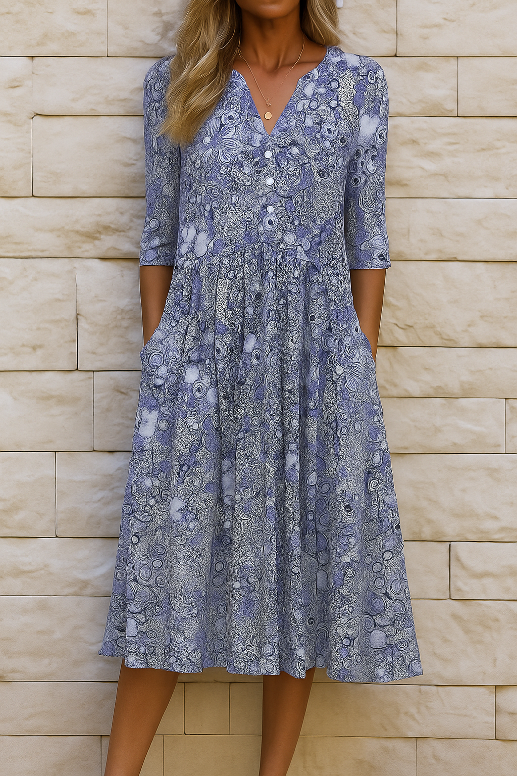 OLIVIA | ABITO ELEGANTE CON SCOLLO A V
