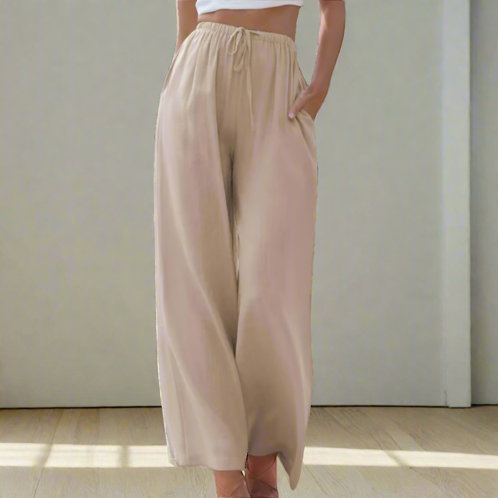 Liam | Pantaloni Estivi a Gamba Larga
