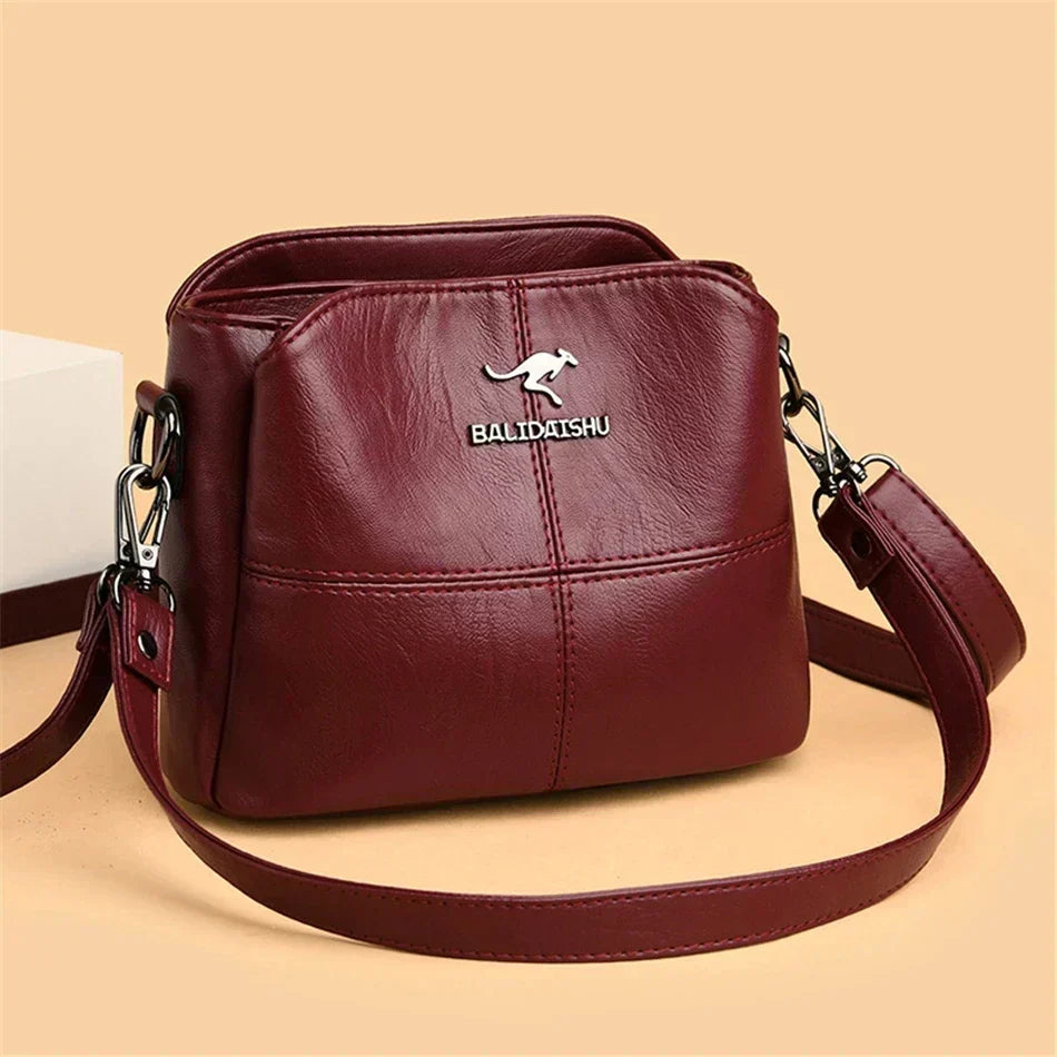 Elegante Borsa Tote e Crossbody in Pelle Ricamata per Donne