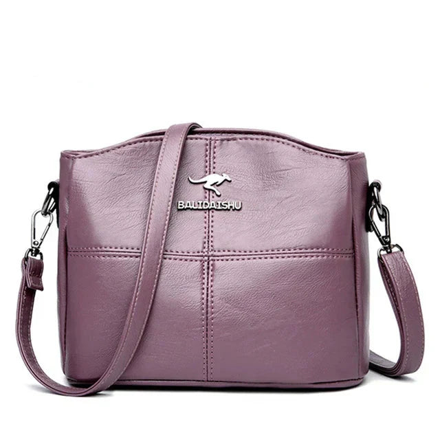 Elegante Borsa Tote e Crossbody in Pelle Ricamata per Donne