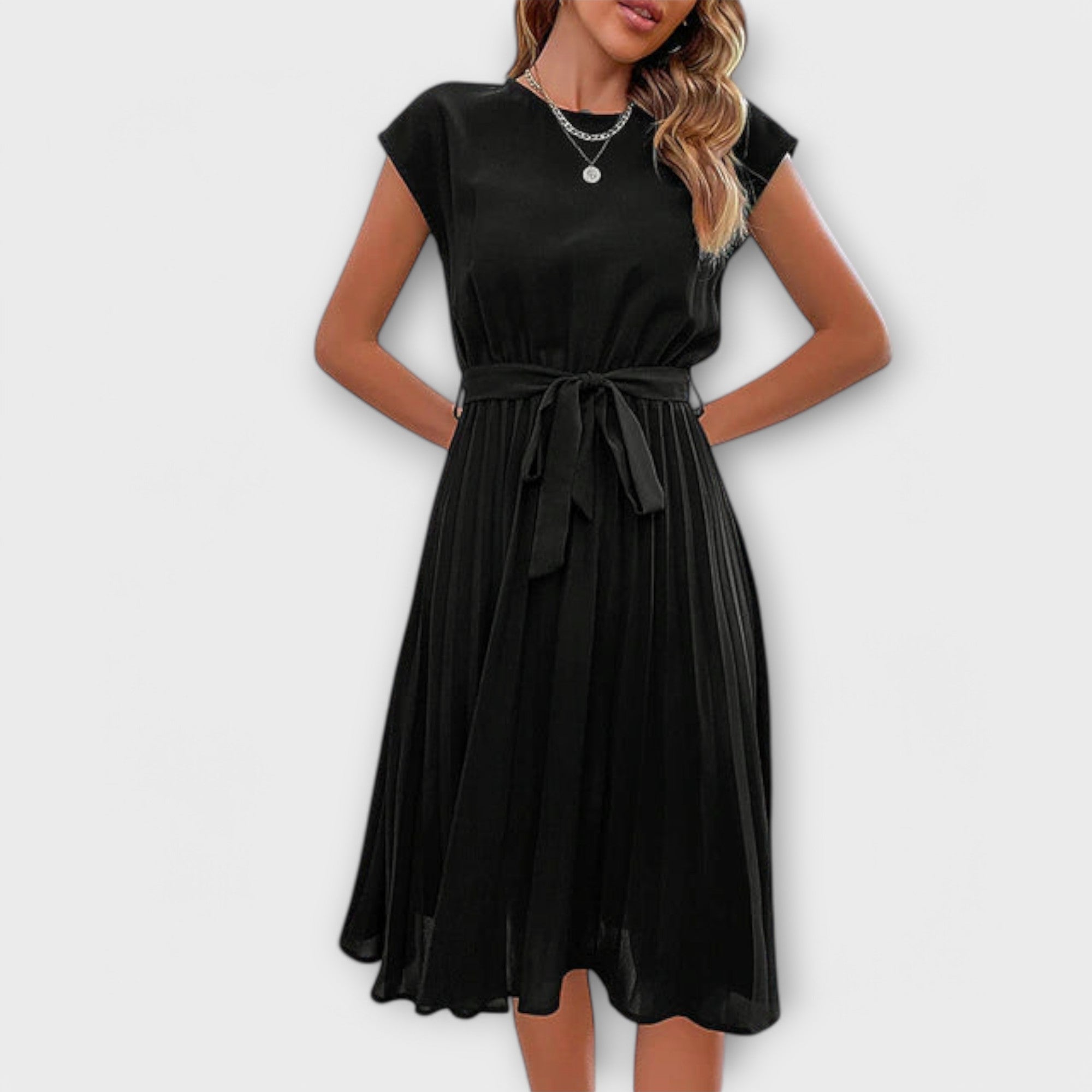 Shira™ | Vestido Midi Plisado de Verano