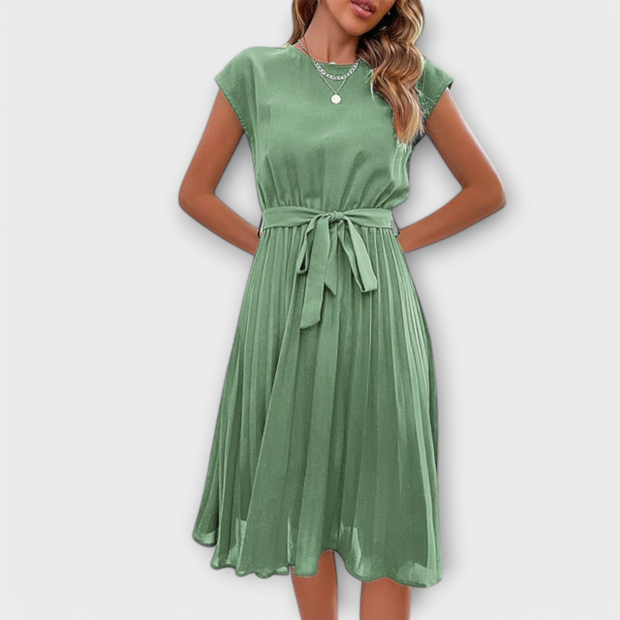 Shira™ | Abito Midi Plissettato Estivo