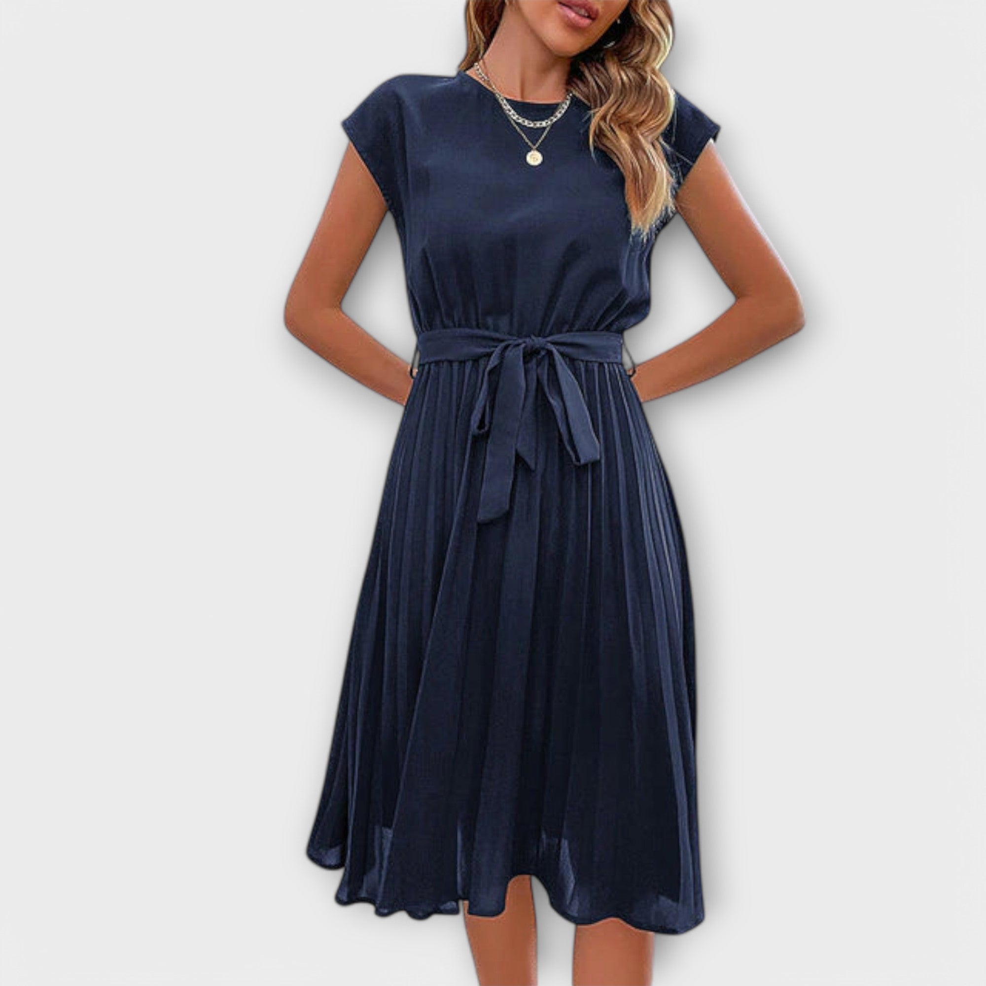 Shira™ | Vestido Midi Plisado de Verano