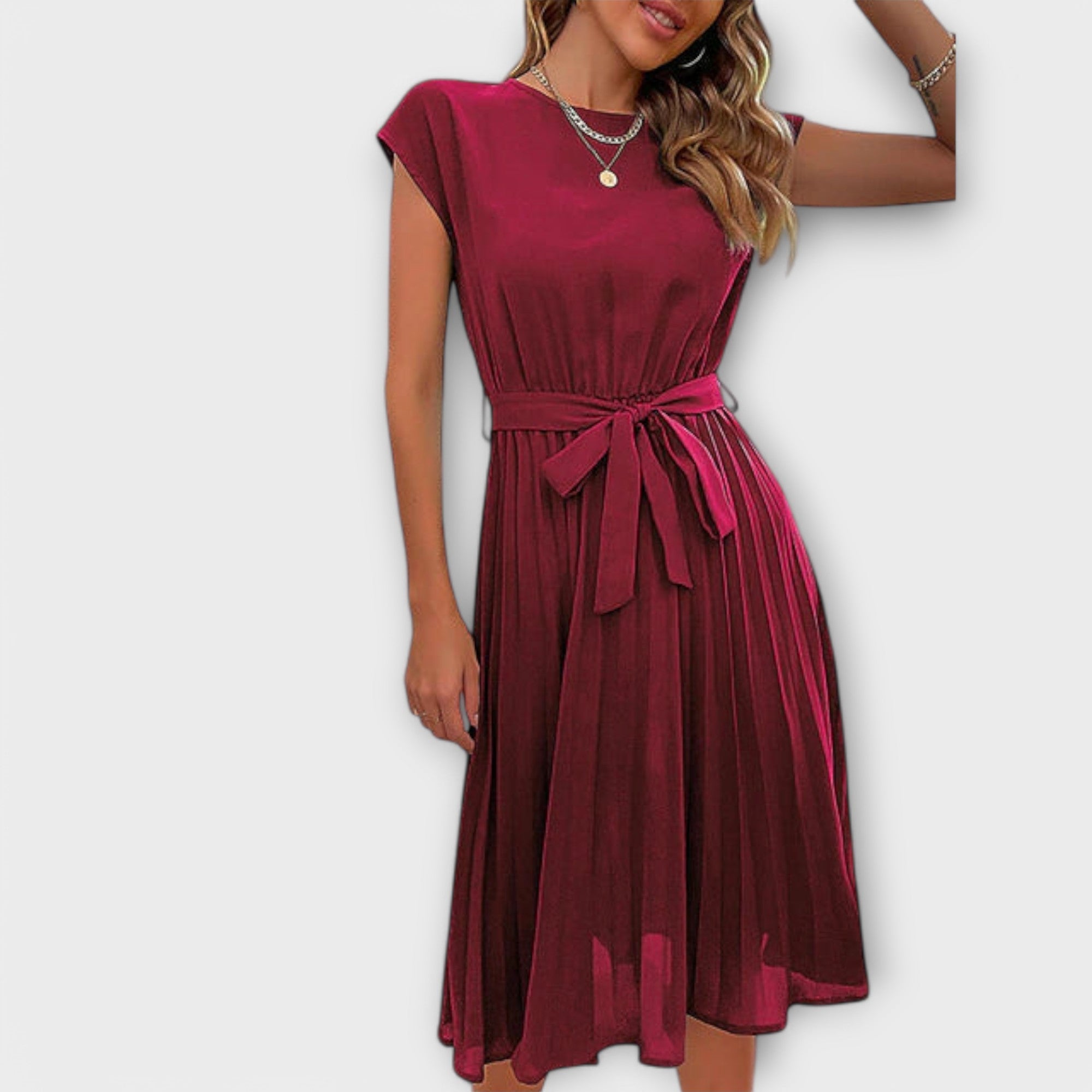 Shira™ | Abito Midi Plissettato Estivo