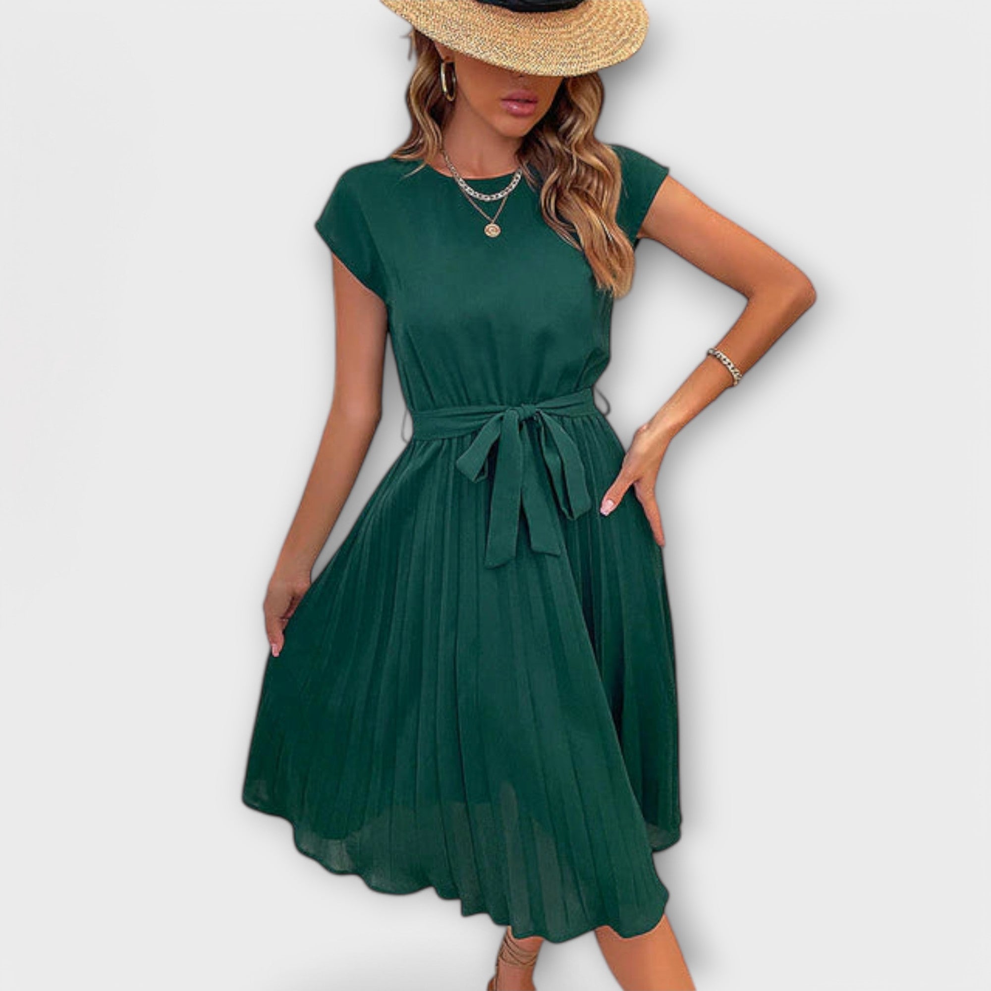 Shira™ | Abito Midi Plissettato Estivo