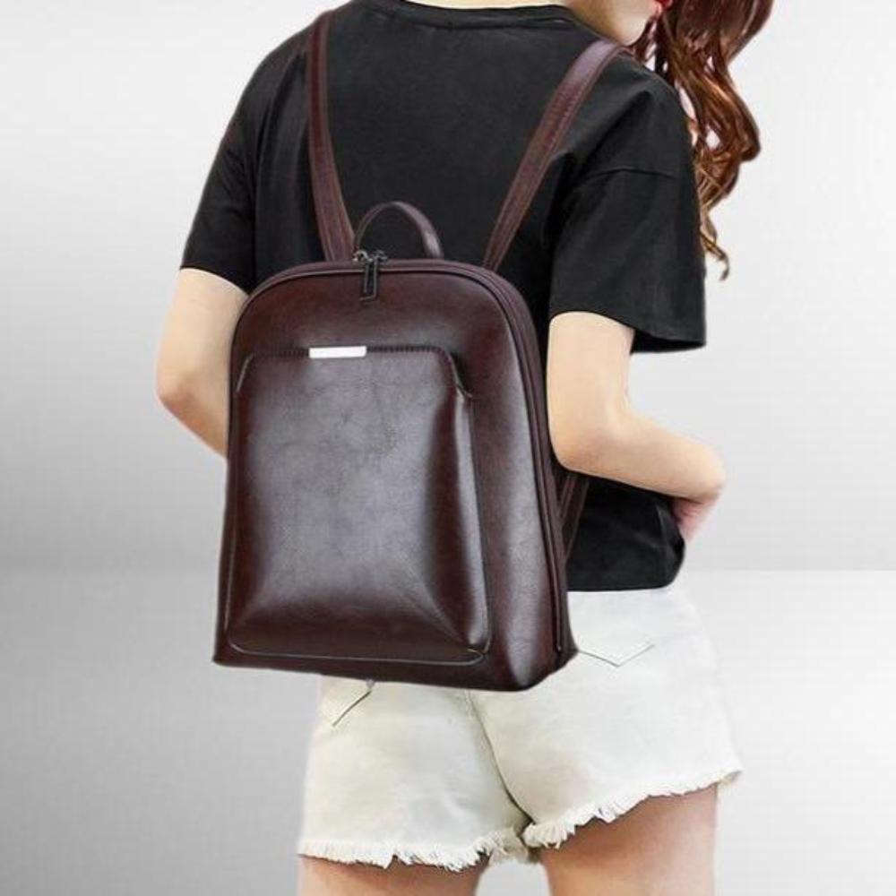 Zaino classico con doppia cerniera – design elegante