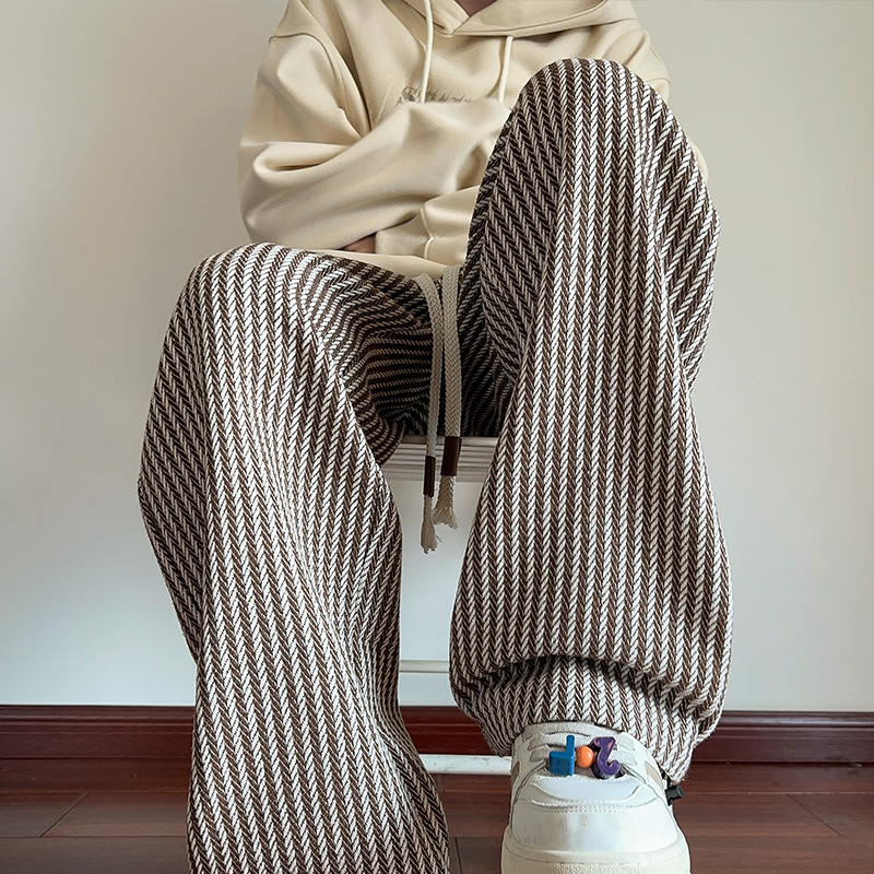 XAVIERA – PANTALONI FELPA MODERNI A RIGHE