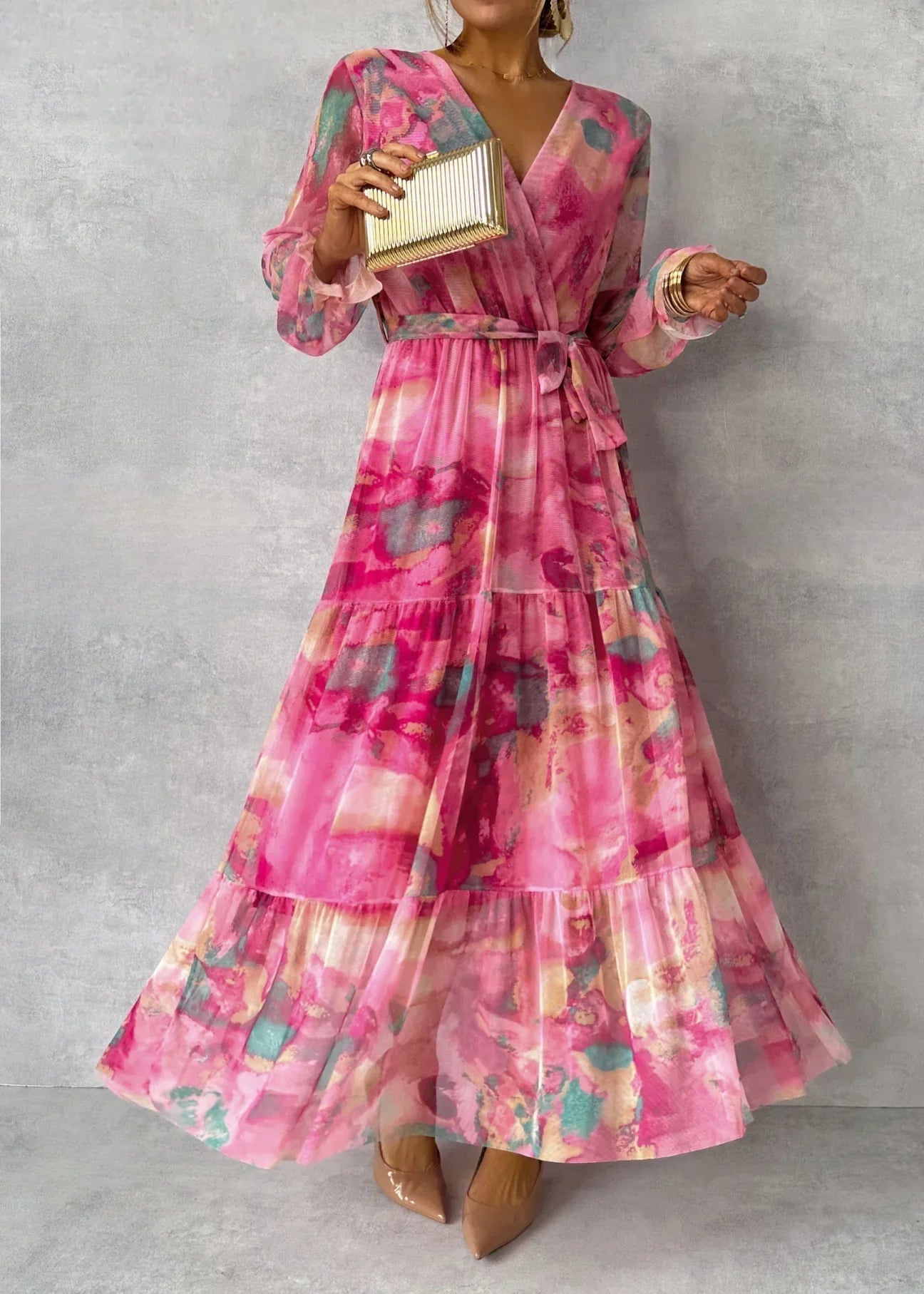 Hazel™ | Vestido cruzado con estampado de flores
