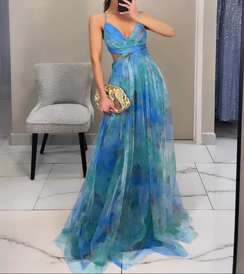 La Scintilla| Abito Maxi Eleganza Floreale