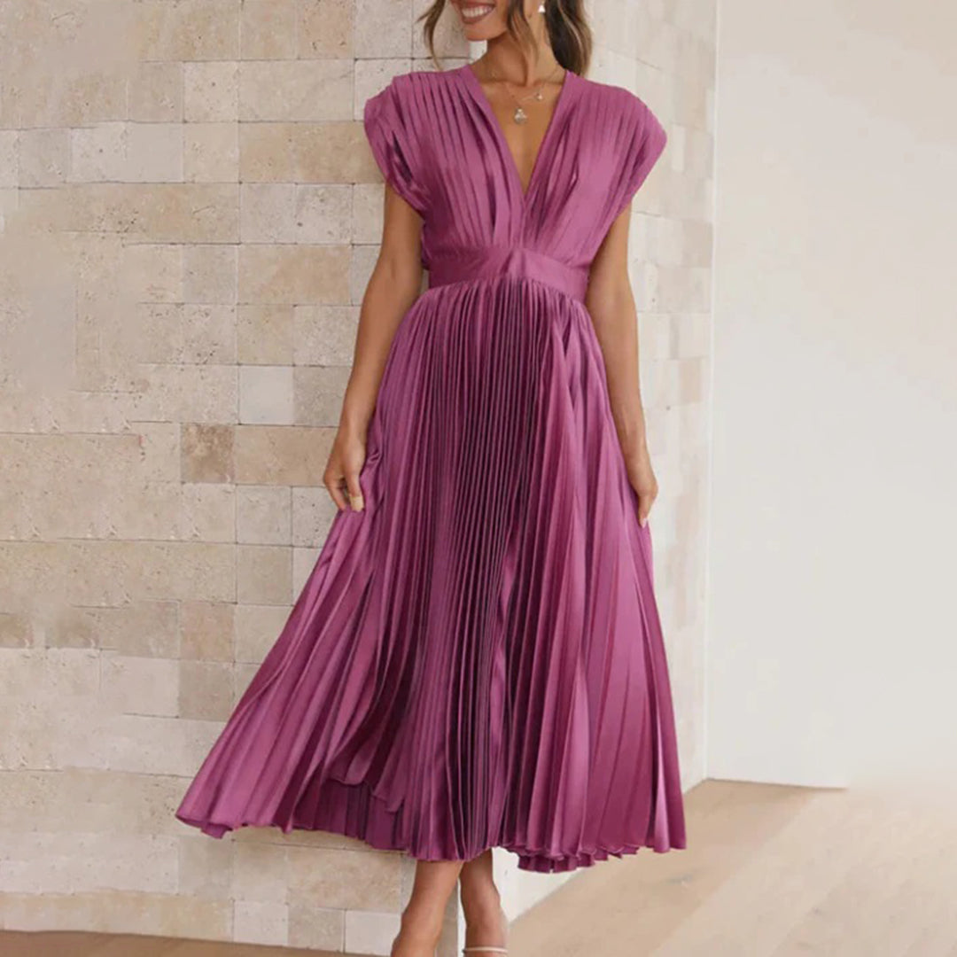 Marni™ | Vestito Midi Plissettato Senza Tempo
