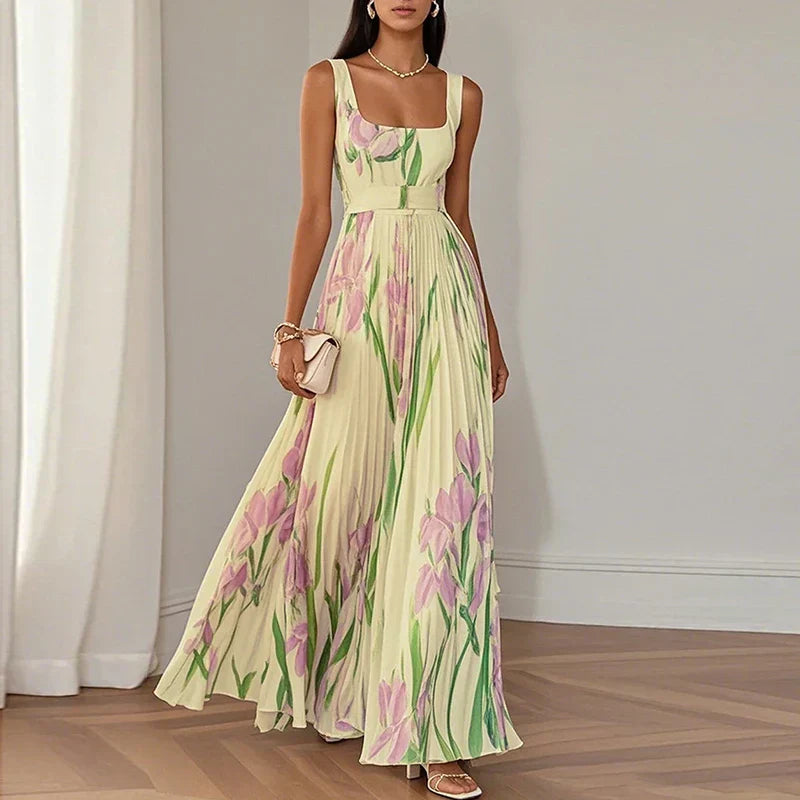 Oriah™ | Vestido Maxi A-Line Floral