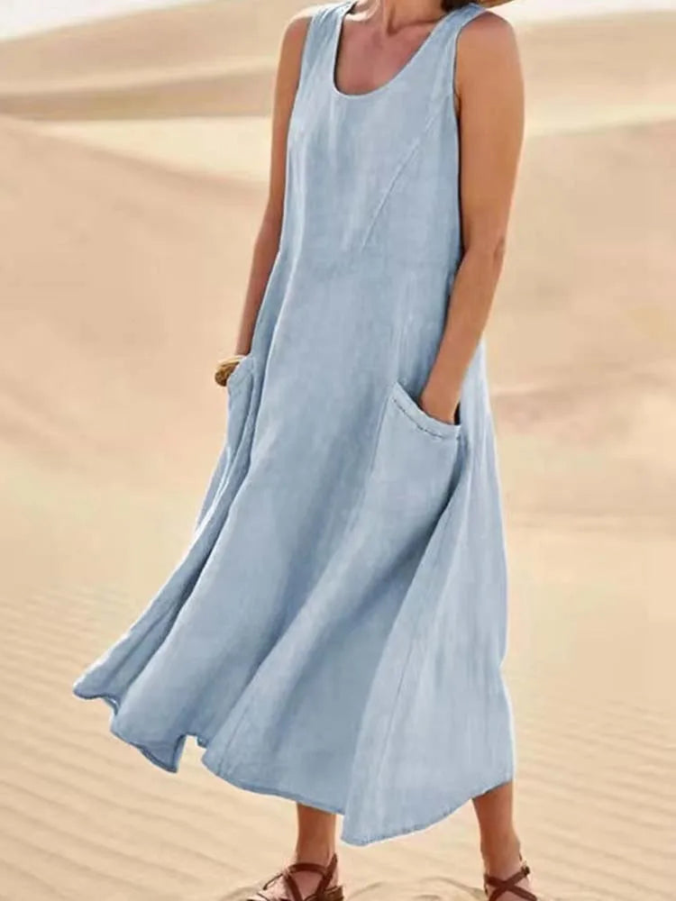 Avenza | Vestido Maxi Confort Natural Chloé
