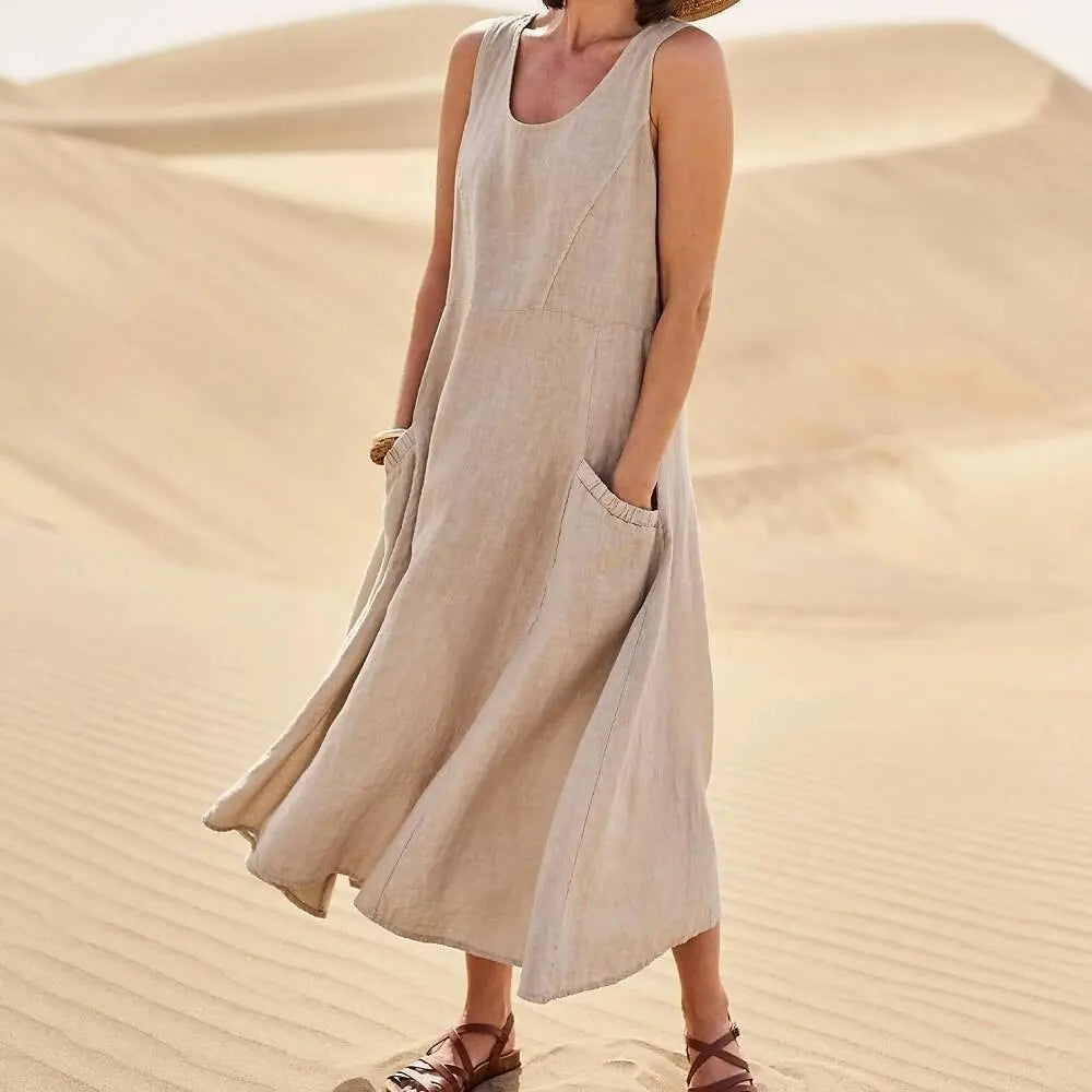 Avenza | Vestido Maxi Confort Natural Chloé