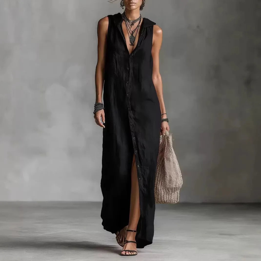 Penelope | Abito Midi Elegante e Casual con Scollatura a V