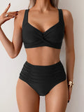 Costume da bagno estivo a vita alta